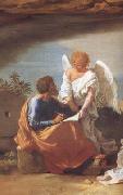detail  Landscape with Saint Matthew and the Angel (mk10) Poussin
